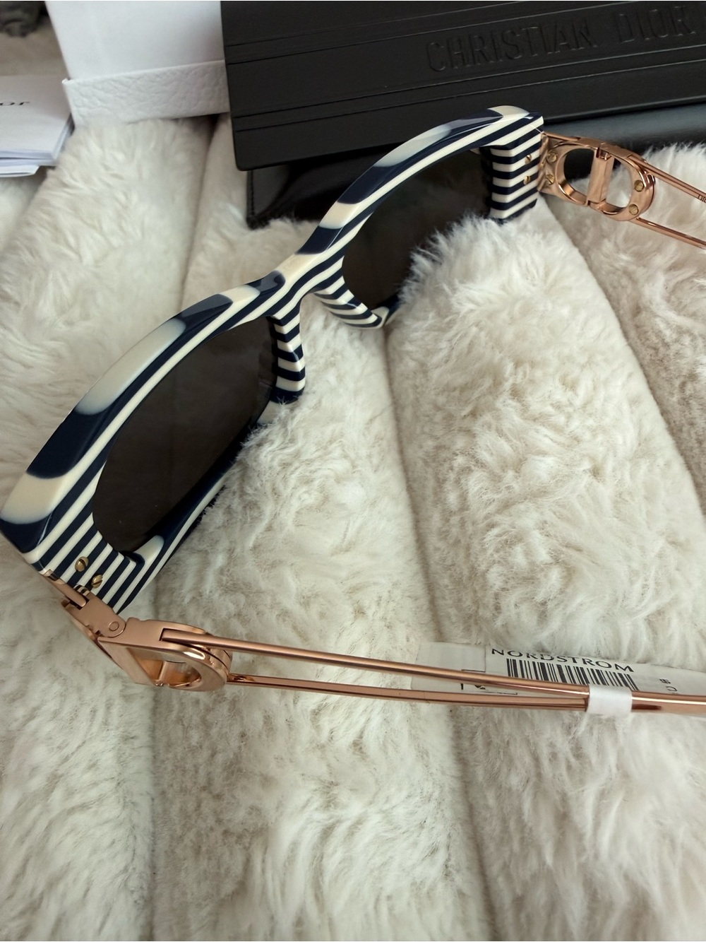 DIOR 30Montaigne S14I 54mm Rectangular Sunglasses BLUE NWT case and box - Picture 12 of 13